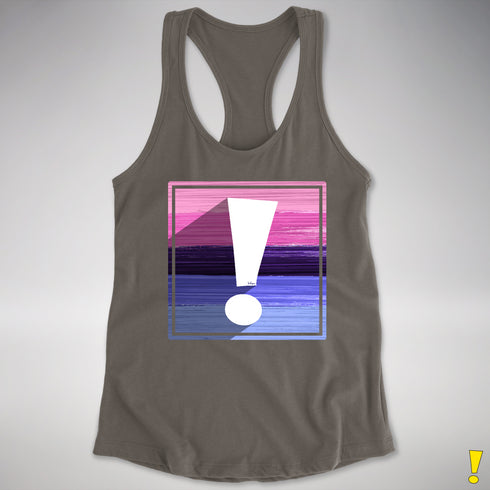 Omnisexual Pride Flag Exclamation Point Racerback Tank